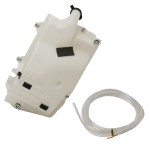 Washer Reservoir Assembly for 2003-2005 GMC Envoy/Buick Rainier, 5.3L Engine, Without Headlight Washer Hole, With Information Display, Replacement