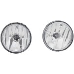 Fog Light Assembly for Dodge RAM 1500 1999-2001, 2500/3500 1999-2002, Right (Passenger) and Left (Driver), Halogen, Clear Lens, w/ Sport Package, Replacement