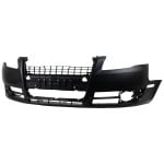 Front Bumper Cover for Audi A4/A4 Quattro 2005-2009, Primed (Ready to Paint), without Sport Package, without Headlight Washer Holes, Replacement