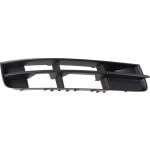 Front Bumper Grille for Audi Q7 2010-2015, Right (Passenger) Side, Outer, Without Side Line Package, Replacement