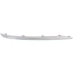 Front Bumper Molding for Acura TLX 2015-2017, Left (Driver) Side, Outer Position, Chrome Finish, Replacement
