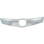 Upper Grille Molding for Acura TLX 2015-2017, ABS Material, Satin Nickel Blue, with Adaptive Cruise Control, Replacement