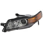 Headlight for Acura TL 2007-2008, Left (Driver) Side, Lens and Housing, Base Model, Replacement