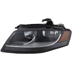 Headlight Assembly for Audi A4 2009-2012 Sedan/Wagon, Left (Driver), Halogen Light, Replacement