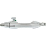 Front Exterior Door Handle Right (Passenger) for Acura MDX 2007-2013, All Chrome, Without Keyhole, Plastic (=Rear Right), Replacement