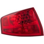 Outer Tail Light Lens and Housing for 2007-2009 Acura MDX, Left (Driver), Replacement