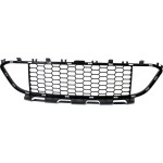 Front Bumper Grille for BMW 3-Series 2013-2019, Center, Textured Black, Sedan/Wagon, with M Sport Package, without Active Cruise Control, Excluding M3 Model, Replacement