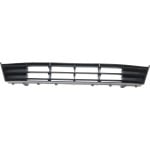 Front Bumper Grille for BMW 5-Series 2014-2016, Center, Textured, Without M Package and Active Cruise Control, Sedan, Replacement (CAPA Certified)