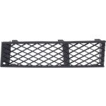 Front Bumper Grille for BMW 7-Series 2009-2012, Left (Driver), Outer, Textured Black, without M Package, Replacement - Fits Models: 740i, 740Li, 750i, 750Li, 760Li.