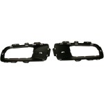 Front Fog Light Molding Trim Kit for BMW X5 2007-2010, Right (Passenger) and Left (Driver), Primed (Ready to Paint), Without M Package, With Fog Light Hole, 2-Piece, Replacement