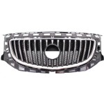 Plastic Grille for Buick Regal 2011-2013, Chrome Shell with Painted Black Insert, for Base and CXL Models, Replacement