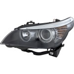Headlight Assembly for BMW 5-Series 2008-2010 Sedan, Halogen, Left (Driver), Replacement Models: 528i, 535i, 550i, M5