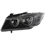 Headlight for BMW 3-Series 2009-2012, Left (Driver) Side, Lens and Housing, Halogen, Sedan/Wagon, Replacement - Fits 328i, 330i, 335i, M3.