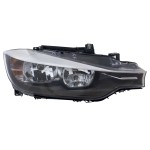 Headlight Assembly for BMW 3-Series 2012-2015, Right (Passenger), Halogen, Sedan/Wagon, Replacement - Fits Models: 320i, 328i, 335i, 340i