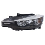 Headlight Assembly for BMW 3-Series 2012-2015, Halogen, Sedan/Wagon, Left (Driver) Side, Replacement Suitable for: 320i, 328i, 335i.