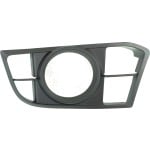 Front Fog Light Molding for BMW 5-Series 2014-2016, Right (Passenger), Textured Black, Sedan, with M Package, Replacement Models: 528i, 535i, 550i, ActiveHybrid 5.