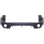 Rear Bumper Cover for BMW X5 2011-2013, Primed (Ready to Paint), Without M Package, With Parking Distance Control Sensor Holes, Replacement