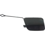 Rear Bumper Tow Hook Cover for BMW X5 2014-2018, Right (Passenger), Primed (Ready to Paint), without M Sport Line, Replacement