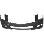 Front Bumper Cover for Cadillac CTS 2008-2014, Primed (Ready to Paint), Compatible with Halogen Headlights, (Excluding V Model), Replacement (CAPA Certified)
