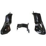 Front Bumper Bracket for Chevrolet Silverado (1999-2002)/Tahoe (2000-2006), 3-Piece Set Including Center and Outer Bumper Braces, Replacement