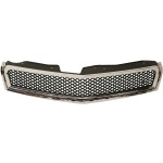 Grille for Chevrolet Traverse 2009-2012, Chrome Shell/Painted Black Insert, Suitable LS/LT Models, Replacement