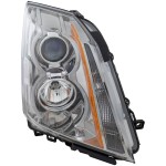 Headlight Assembly for Cadillac CTS 2008-2015, Right (Passenger) Side, Halogen, Compatible with Base/3.0L/3.6L Models, Replacement