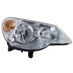 Headlight Assembly for Chrysler Sebring, Right (Passenger) Halogen Type 1, Fits 2007-2010, Convertible/Sedan, Replacement