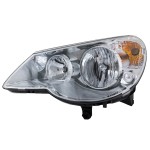 Headlight Assembly for 2007-2010 Chrysler Sebring, Left (Driver), Halogen, Type 1, Convertible/Sedan, Replacement