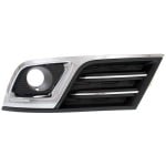 Front Fog Light Molding for Chevrolet Traverse, 2013-2017, Left (Driver), Textured Black with Chrome Trim, Suitable for LTZ/Premier Models, Replacement