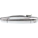 Front Exterior Door Handle for Chevrolet Silverado/GMC Sierra 1500 2007 - 2013, 2500 HD/3500 HD 2007 - 2014, Left (Driver), Chrome, with Key Hole, Excludes 2007 Classic, Replacement