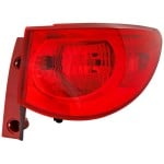 Tail Light Assembly for Chevrolet Traverse 2009-2012, Right (Passenger) Side, Outer, Red Lens, Replacement