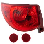 Tail Light Assembly for Chevrolet Traverse 2009-2012, Left (Driver), Outer, Red Lens, Replacement
