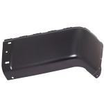 Rear Bumper End for Chevrolet Silverado/GMC Sierra 2007-2013, Right (Passenger), Black Steel, Excludes 2007 Classic, Without Rear Object Sensor Holes, Replacement