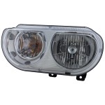 Headlight Assembly for Dodge Challenger 2008-2014, Left (Driver), Halogen, Replacement