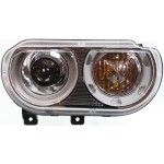Headlight Right (Passenger) Lens and Housing, Xenon, without High-Intensity Discharge Kit for Dodge Challenger 2008-2014, Replacement