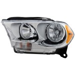 Headlight Assembly for Dodge Durango (2011-2013), Left (Driver), Halogen, Chrome Interior, Replacement