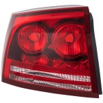 Tail Light Lens and Housing for 2006-2008 Dodge Charger, Left (Driver) Side Replacement