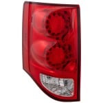 Tail Light Assembly for Dodge Grand Caravan 2011-2020, Left (Driver), Red and Clear Lens, Replacement