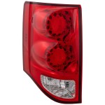 Tail Light Assembly for Dodge Grand Caravan 2011-2020, Left (Driver), Red and Clear Lens, Replacement