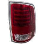 Tail Light Assembly for Dodge RAM 1500 (2013-2018), 2500/3500 (2014-2018), 1500 Classic (2019-2022), Right (Passenger) Side, LED, Premium Type, Chrome Interior, Replacement (CAPA Certified)
