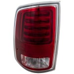 LED Tail Light Assembly for RAM 1500 (2013-2018), RAM 2500/3500 (2014-2018) and 1500 Classic (2019-2022), Left (Driver), Premium Type with Chrome Interior, Replacement (CAPA Certified)