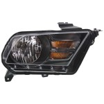 Headlight Assembly for Ford Mustang GT/Boss 302 Model 2010-2014, Right (Passenger), Halogen, Replacement (CAPA Certified)
