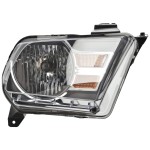 Headlight Assembly for Ford Mustang 2010-2014, Right (Passenger), Halogen, Replacement (CAPA Certified)