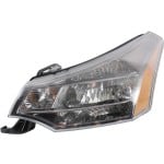 Headlight Assembly for Ford Focus 2009-2011, Left (Driver), Halogen, Suitable for Coupe 2009-2010 and Sedan, SES Model 2010-2011, Replacement