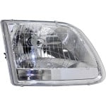 Headlight Assembly for Ford F-150 2001-2003, F-150 Heritage 2004, Right (Passenger) Side, Halogen, XL/XLT/Lariat Models, Replacement