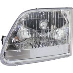 Headlight Assembly for Ford F-150 2001-2003, F-150 Heritage 2004-2004, Left (Driver), Halogen, Suitable for XL/XLT/Lariat Models, Replacement