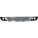 Front Bumper Grille for GMC Yukon 2007-2014, Denali Model, Black Shell with Chrome Insert, Replacement