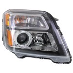 Headlight Assembly for GMC Terrain Denali Model, Right (Passenger), Halogen, 2013-2015, Replacement
