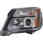 Headlight Assembly for GMC Terrain Denali Model, Halogen, Left (Driver), 2013-2015
