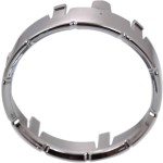 Front Fog Light Molding for GMC Acadia 2007-2012, Right (Passenger)=Left (Driver), Chrome, Replacement